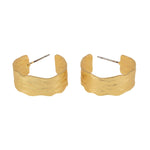 Orecchini semicerchio ondulato - KLK