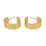 Orecchini semicerchio ondulato - KLK