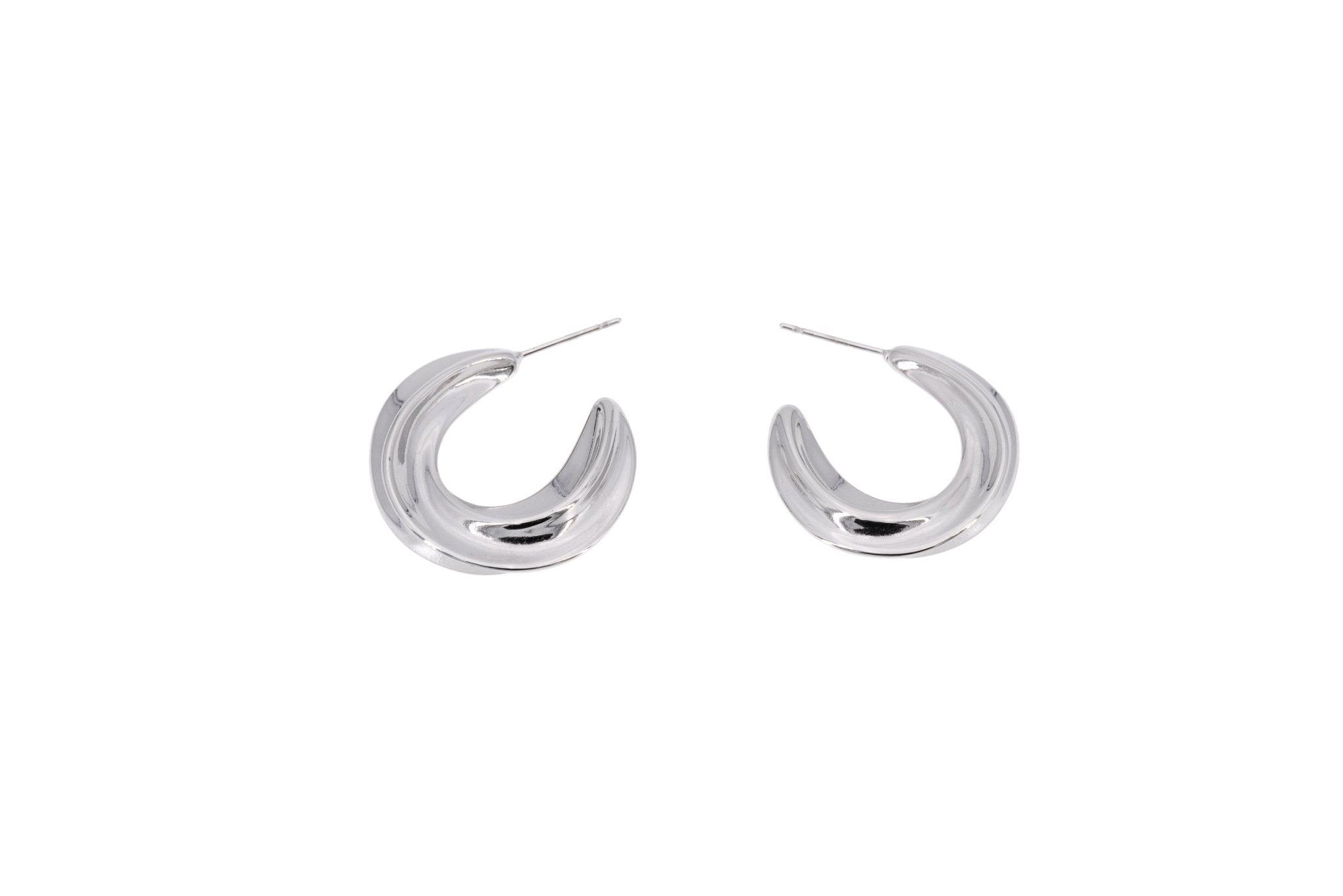 Orecchini semicerchio torchon 27 mm - KLK