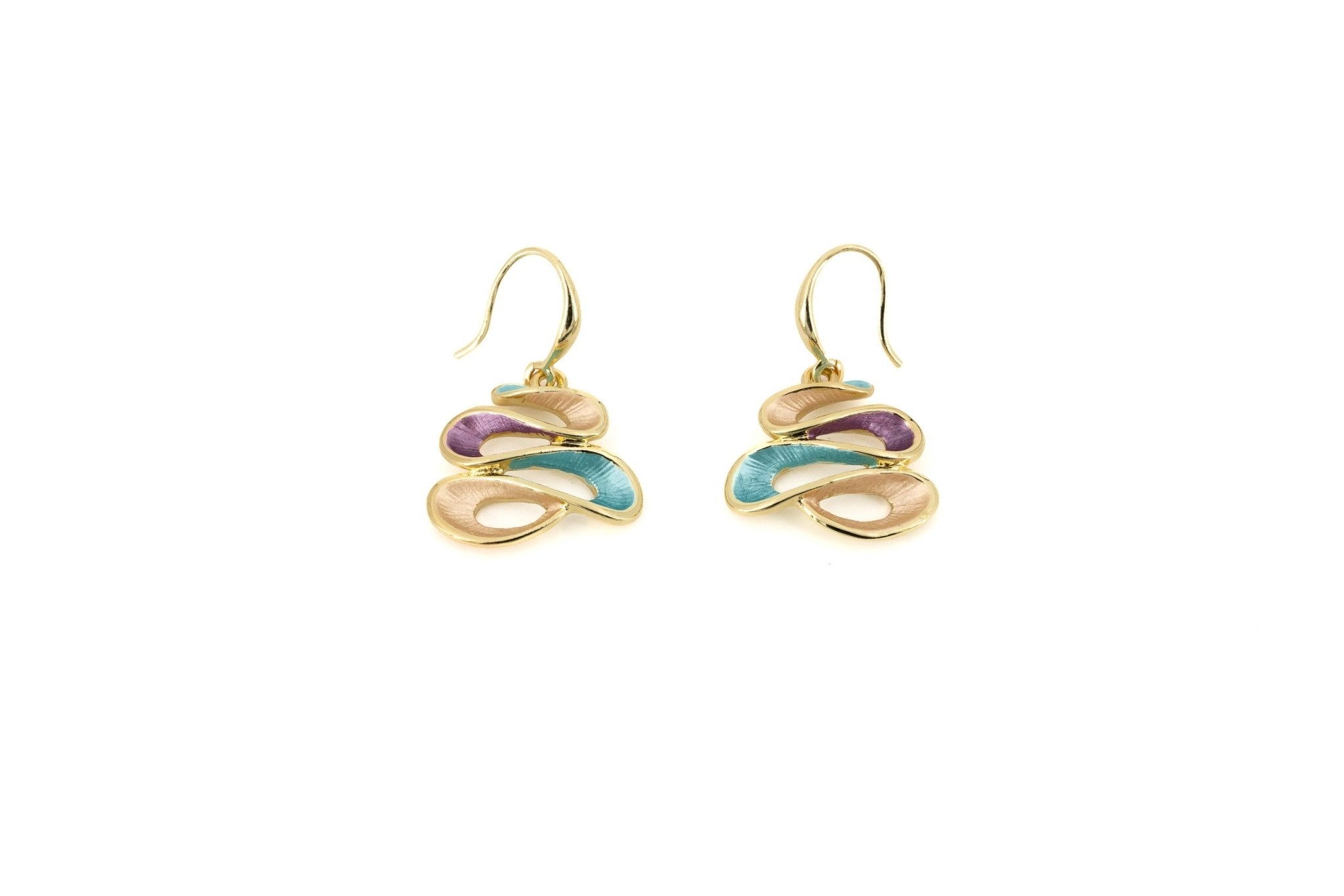 Orecchini serpentina intrecciata - KLK