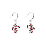 Orecchini serpentino corallo - KLK