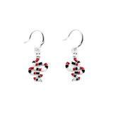 Orecchini serpentino corallo - KLK