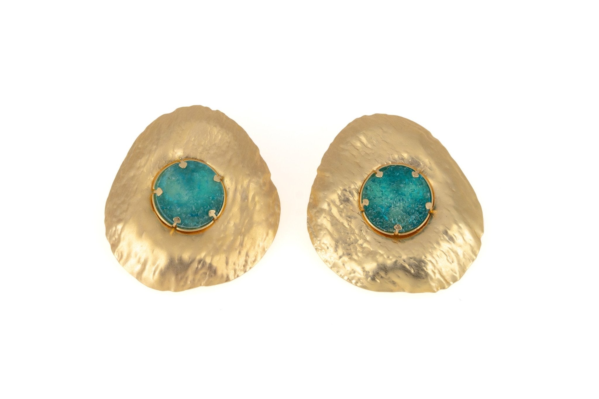 Orecchini sole con resina - KLK