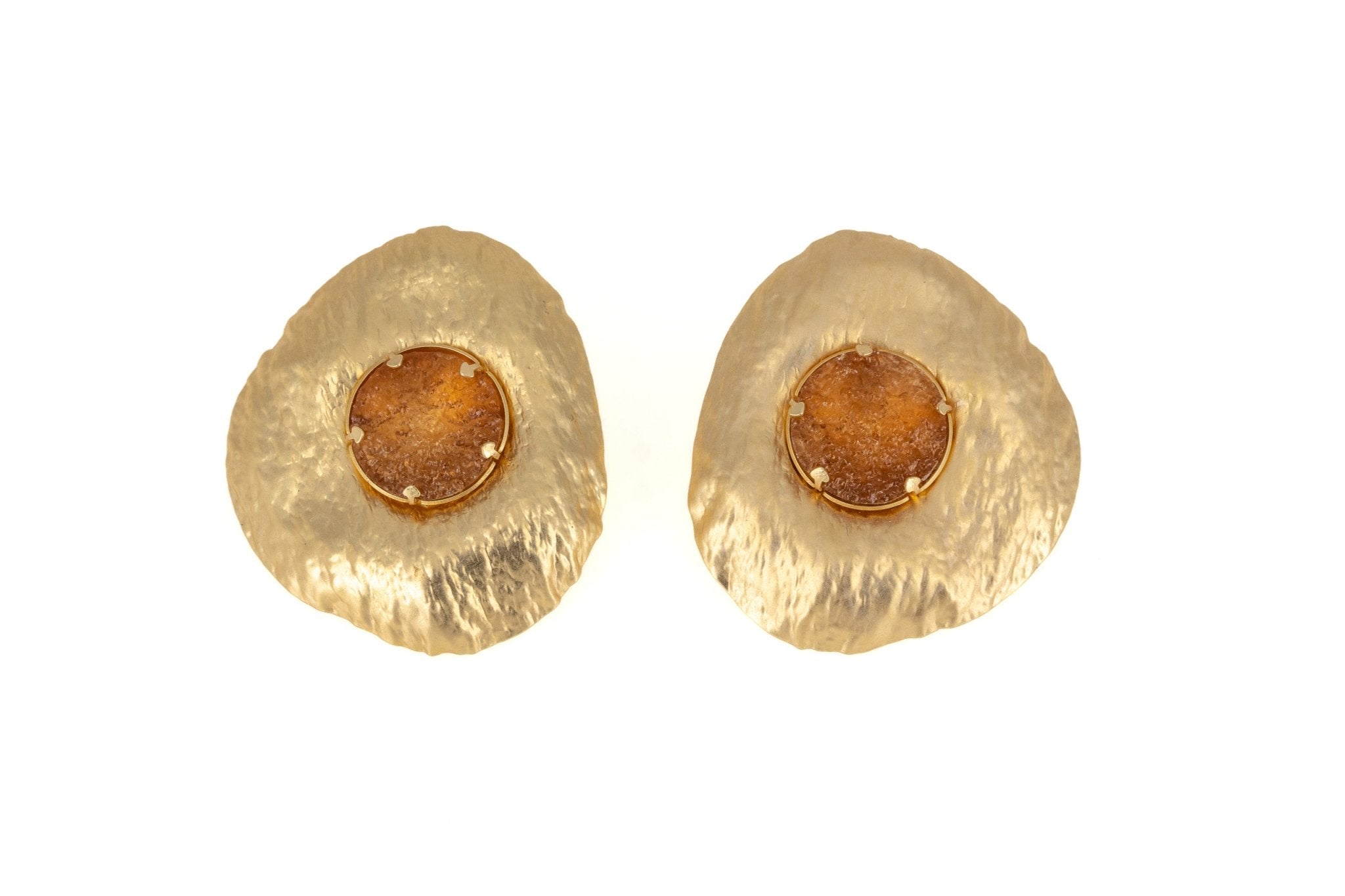 Orecchini sole con resina - KLK