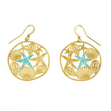 Orecchini stella e conchiglie - KLK