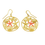 Orecchini stella e conchiglie - KLK