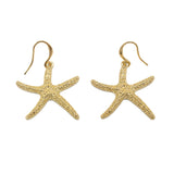 Orecchini stella marina pendenti - KLK