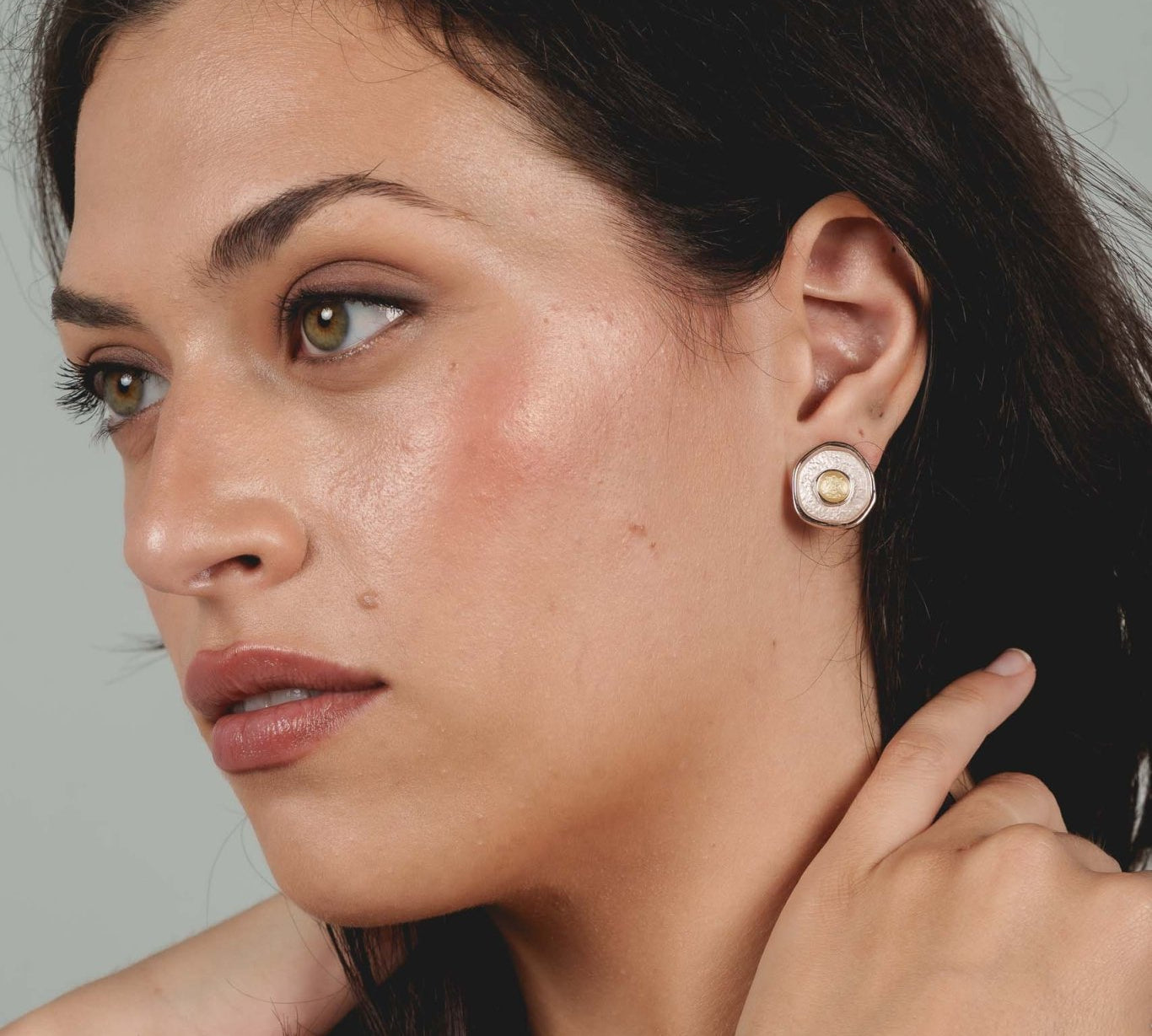 Orecchini tondo chiocciola - KLK