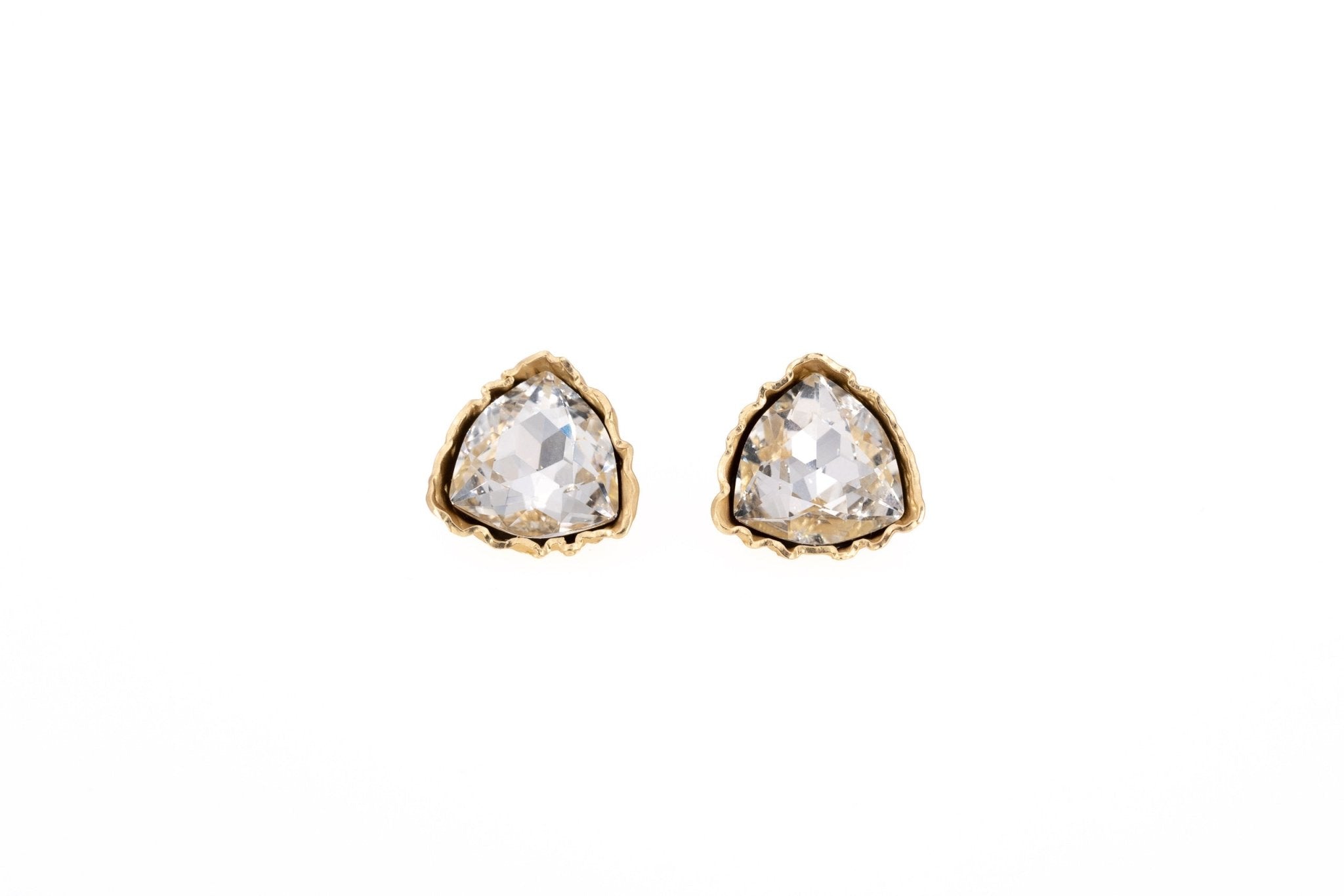 Orecchini triangolo cristallo - KLK