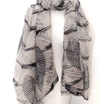 Sciarpa estiva con foglie - KLK