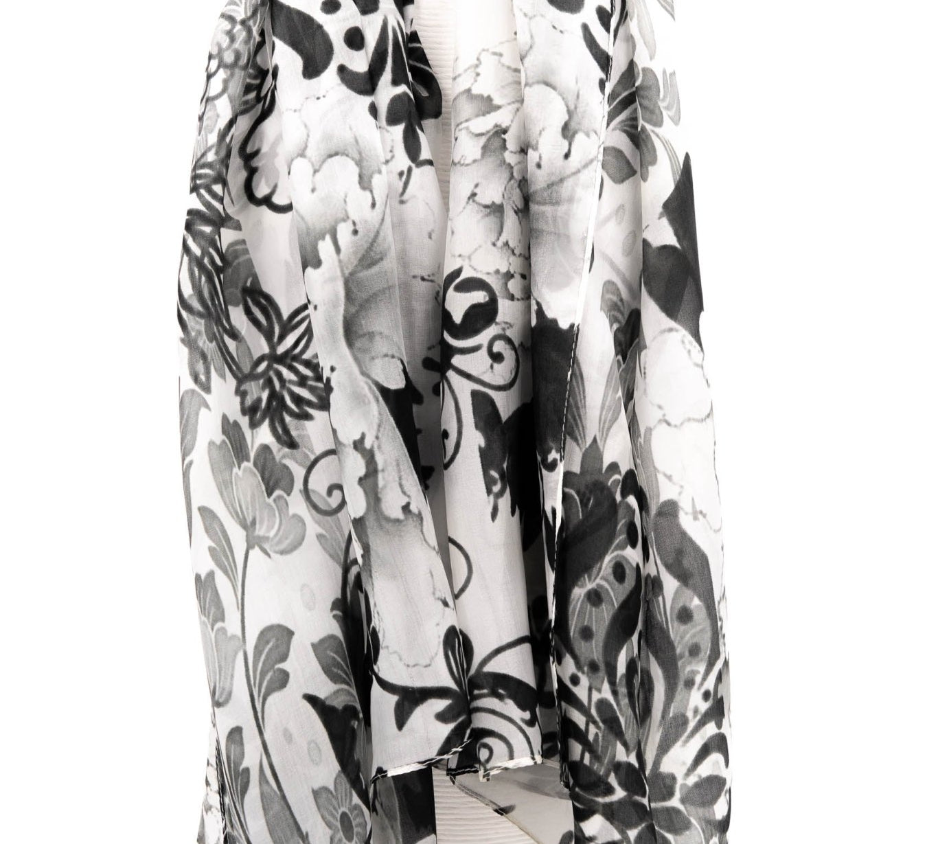 Sciarpa seta fiori arabesque - KLK