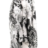 Sciarpa seta fiori arabesque - KLK