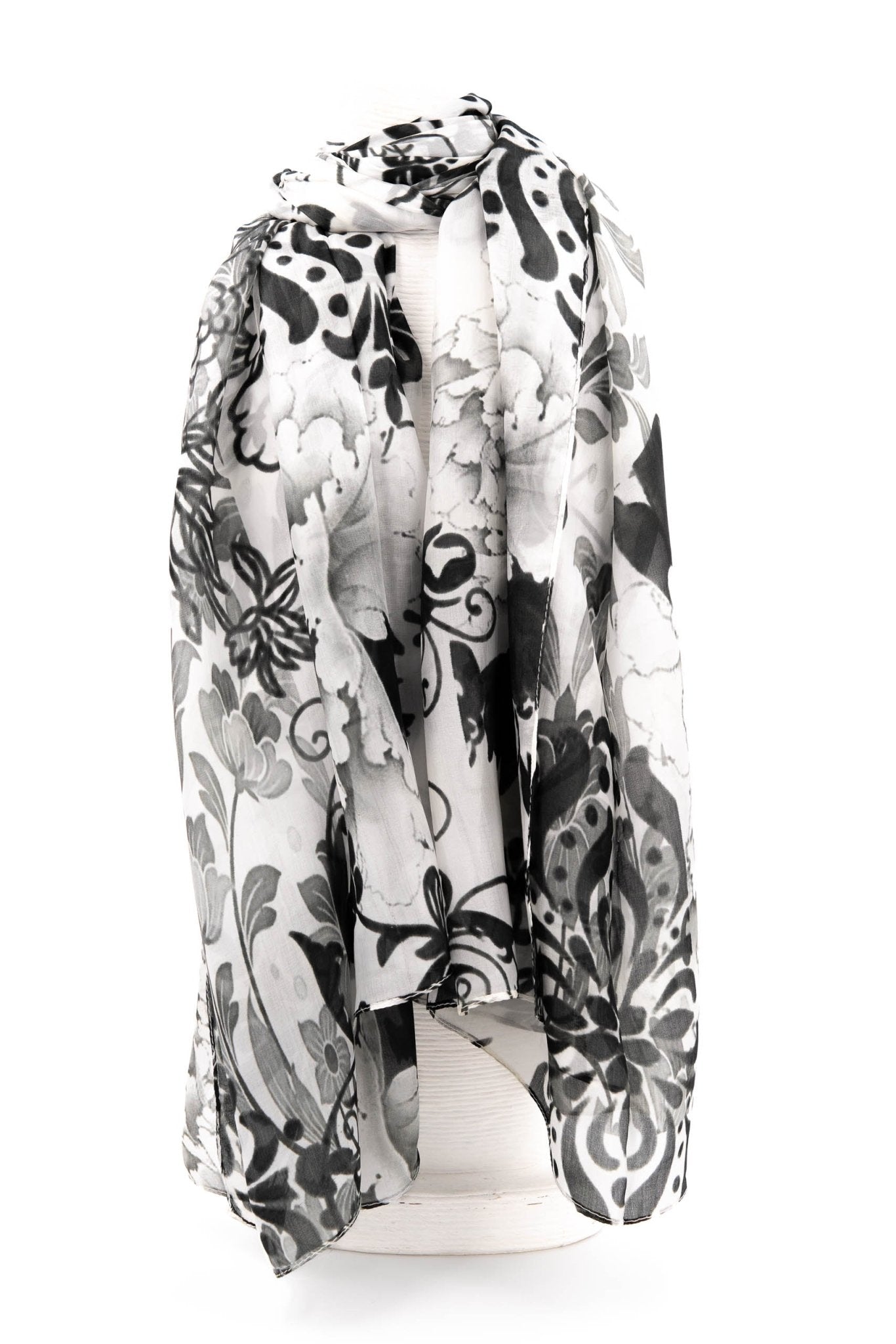 Sciarpa seta fiori arabesque - KLK
