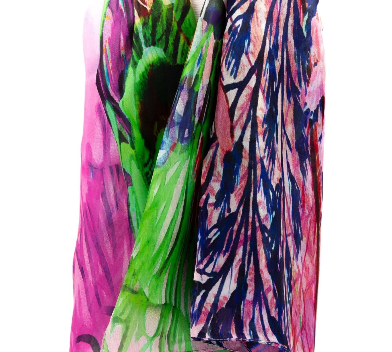 Sciarpa seta foresta multi - KLK