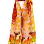 Sciarpa seta piccola arancio - KLK