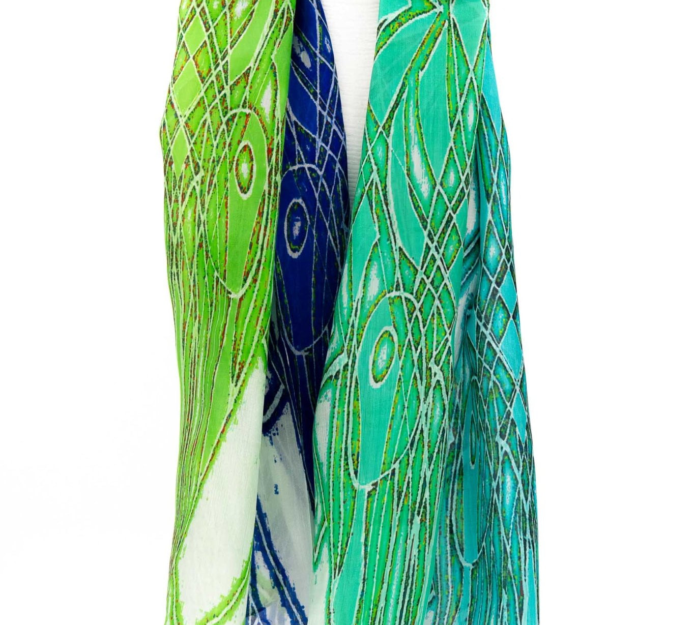 Sciarpa seta piccola astratto - KLK