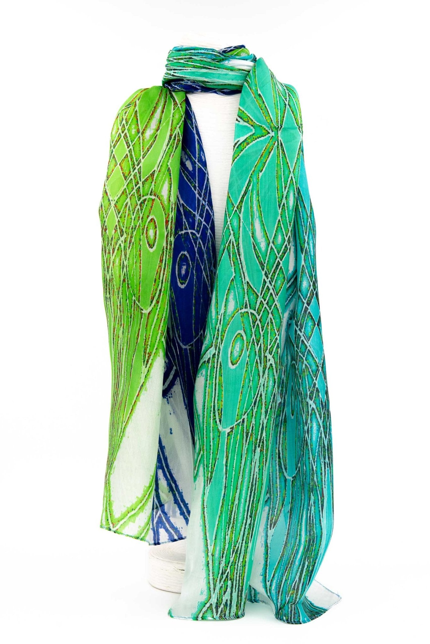 Sciarpa seta piccola astratto - KLK