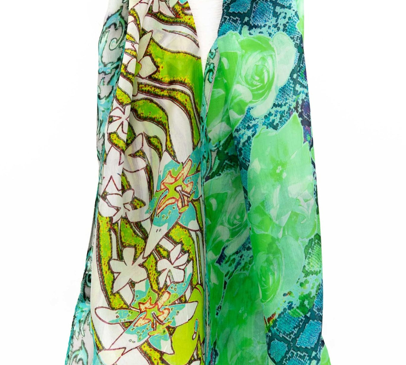 Sciarpa seta piccola catena - KLK