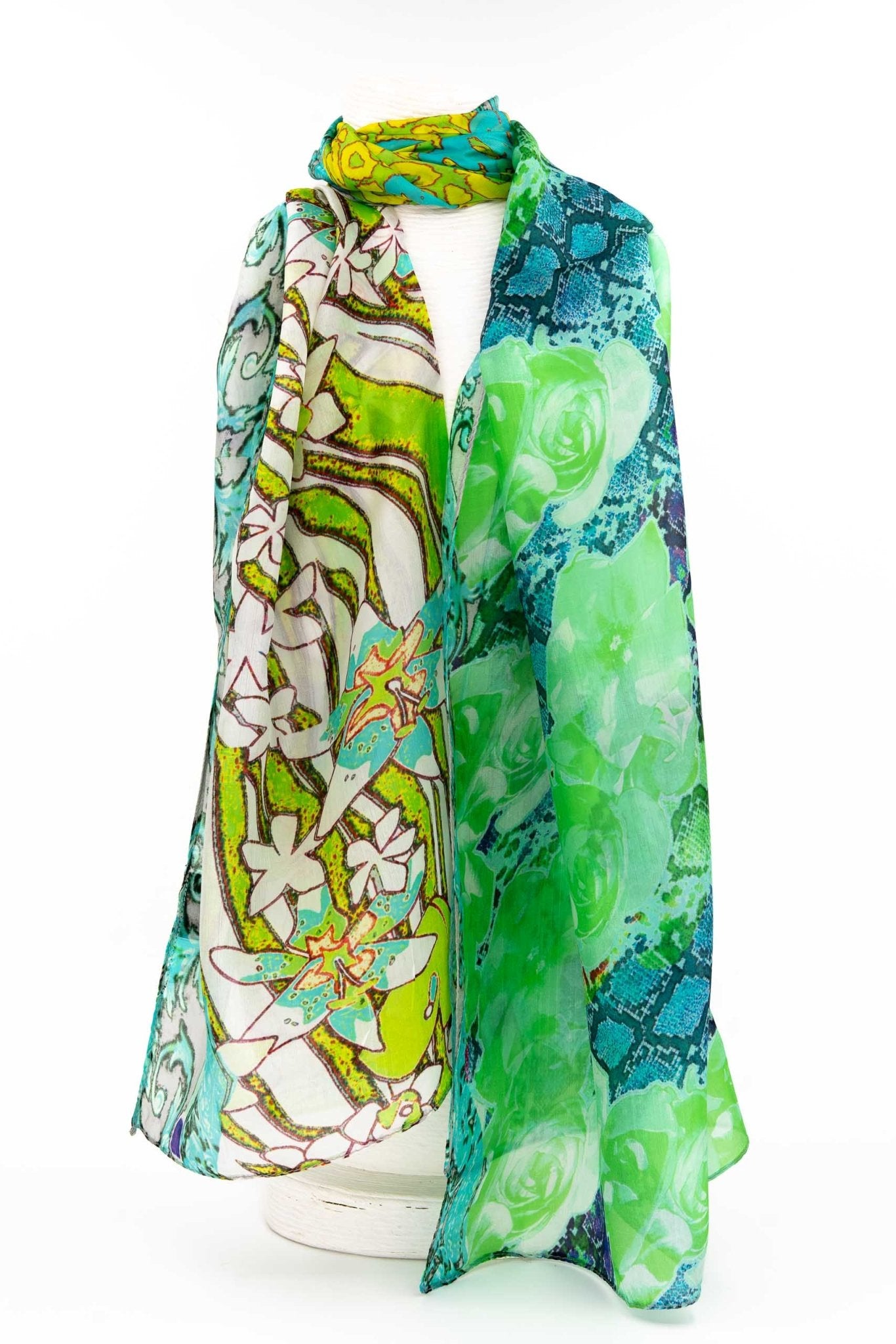 Sciarpa seta piccola catena - KLK