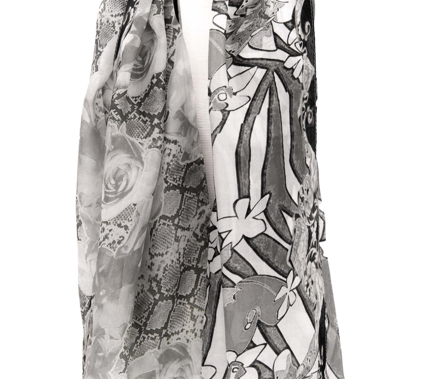 Sciarpa seta piccola catena - KLK