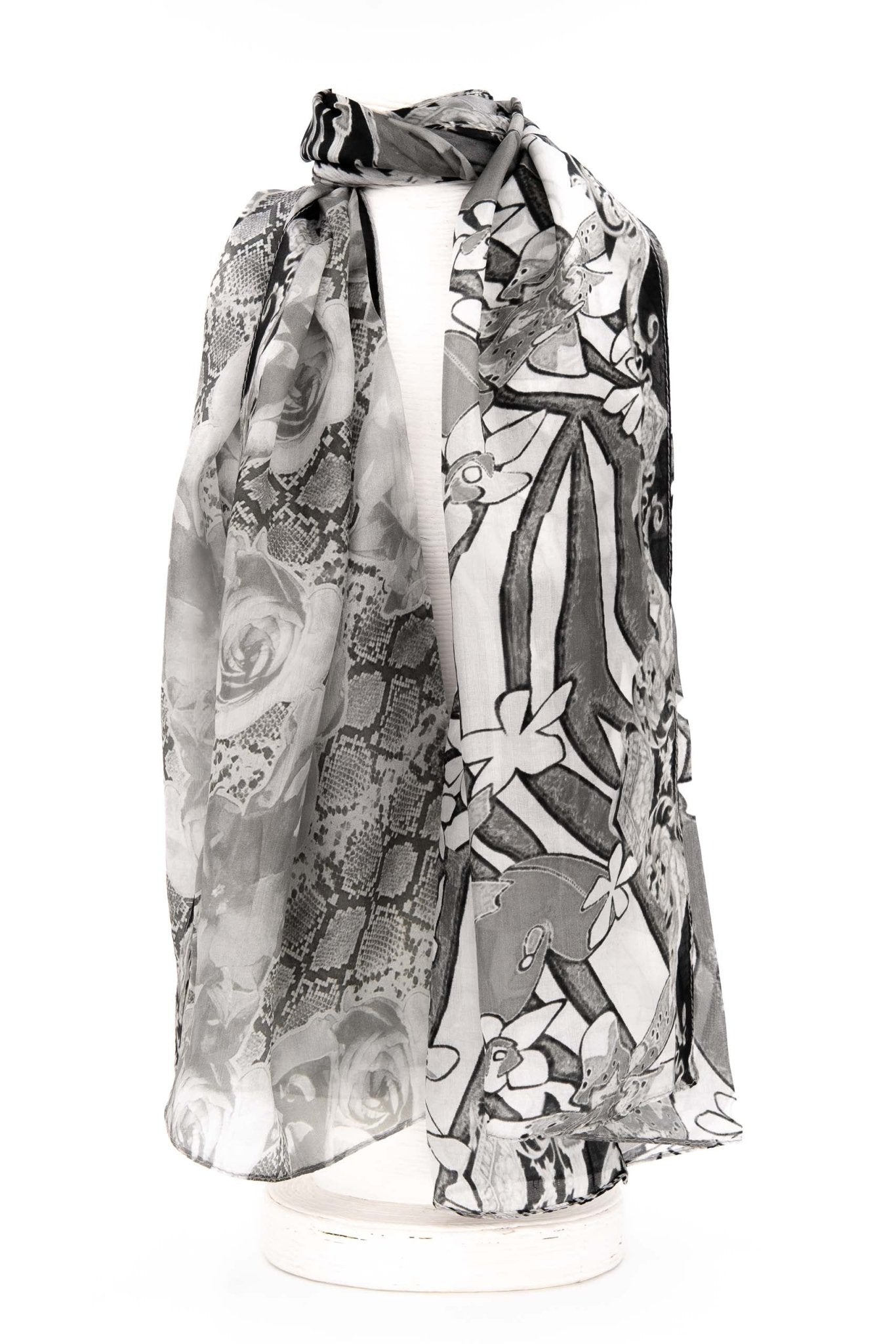 Sciarpa seta piccola catena - KLK