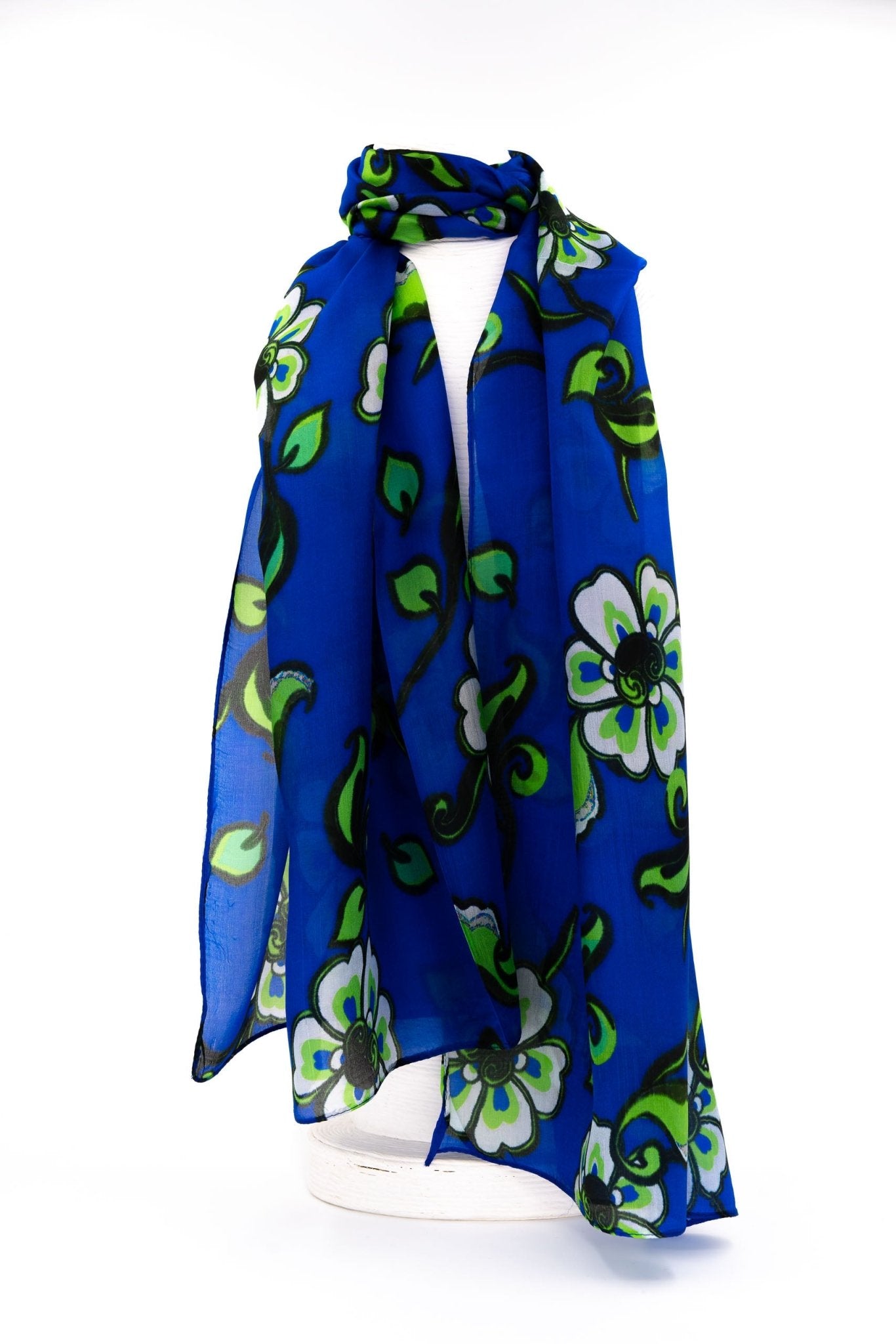 Sciarpa seta piccola fiori - KLK