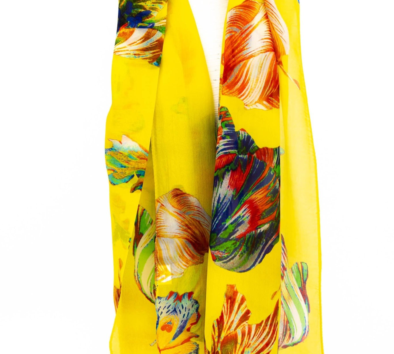 Sciarpa seta piccola foglie - KLK