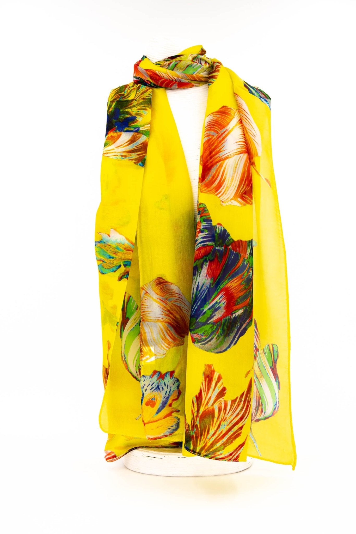 Sciarpa seta piccola foglie - KLK