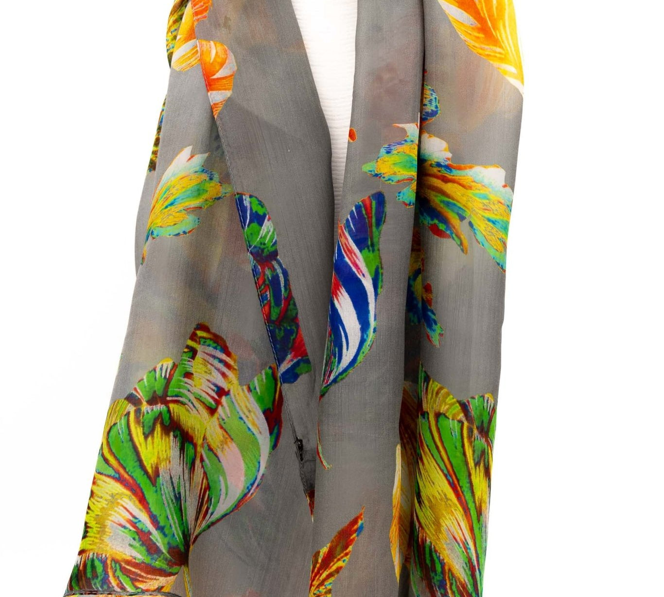 Sciarpa seta piccola foglie - KLK