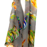 Sciarpa seta piccola foglie - KLK