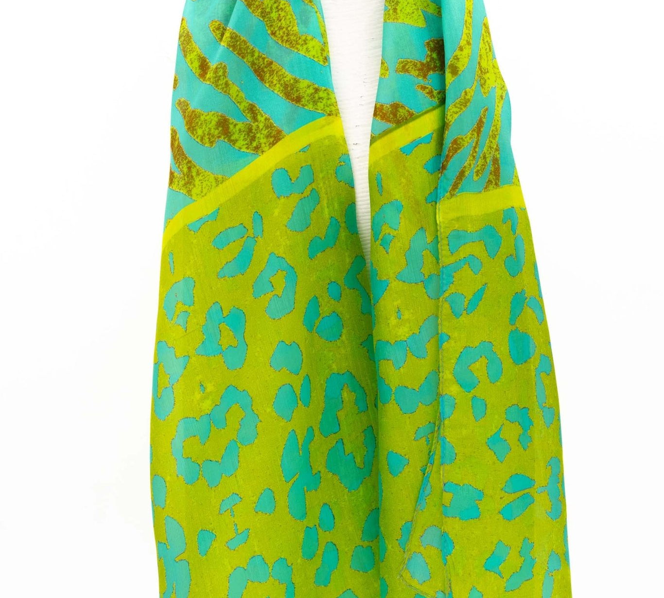 Sciarpa seta piccola maculato color - KLK