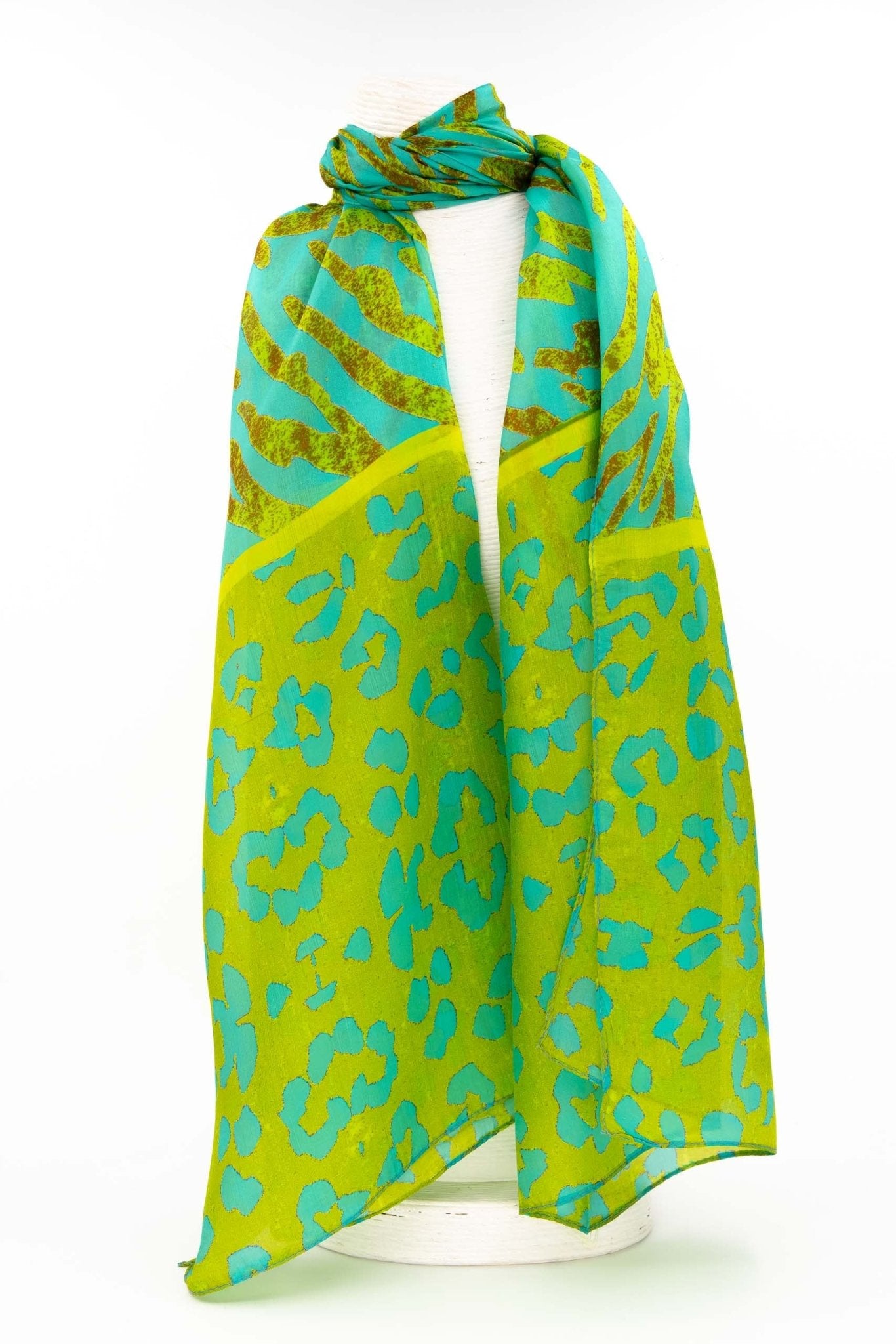 Sciarpa seta piccola maculato color - KLK