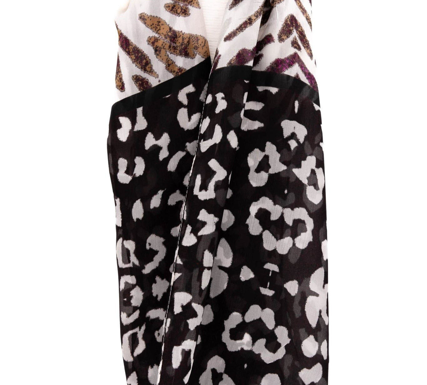 Sciarpa seta piccola maculato color - KLK