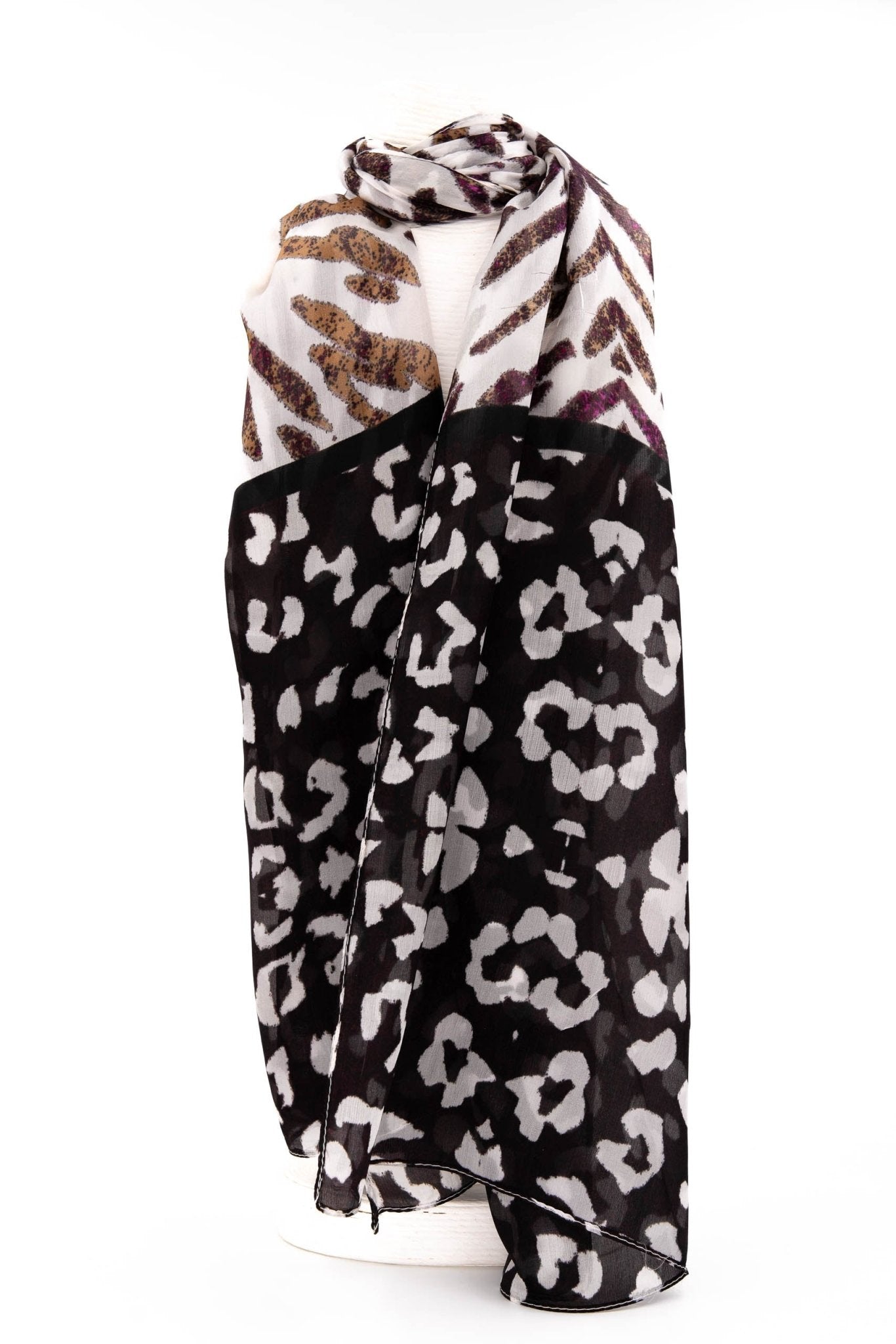 Sciarpa seta piccola maculato color - KLK