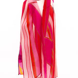 Sciarpa seta piccola rigato - KLK