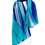 Sciarpa seta piccola rigato - KLK