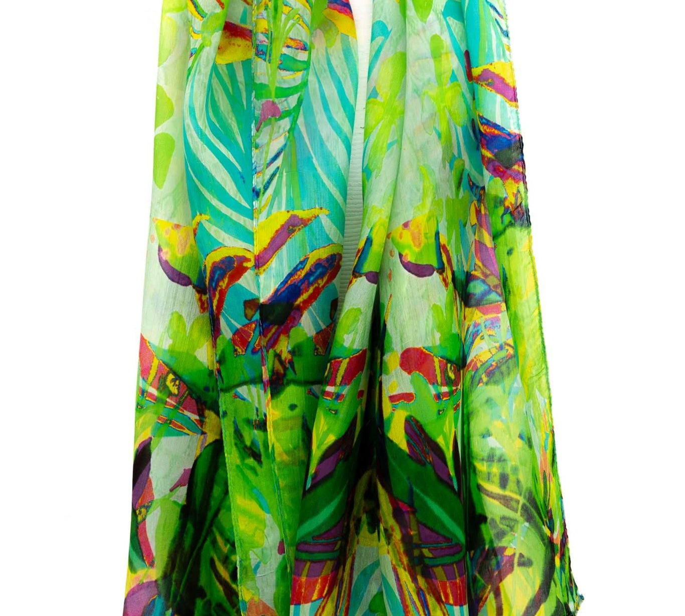 Sciarpa seta piccola tropicale - KLK