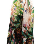 Sciarpa seta piccola tropicale - KLK