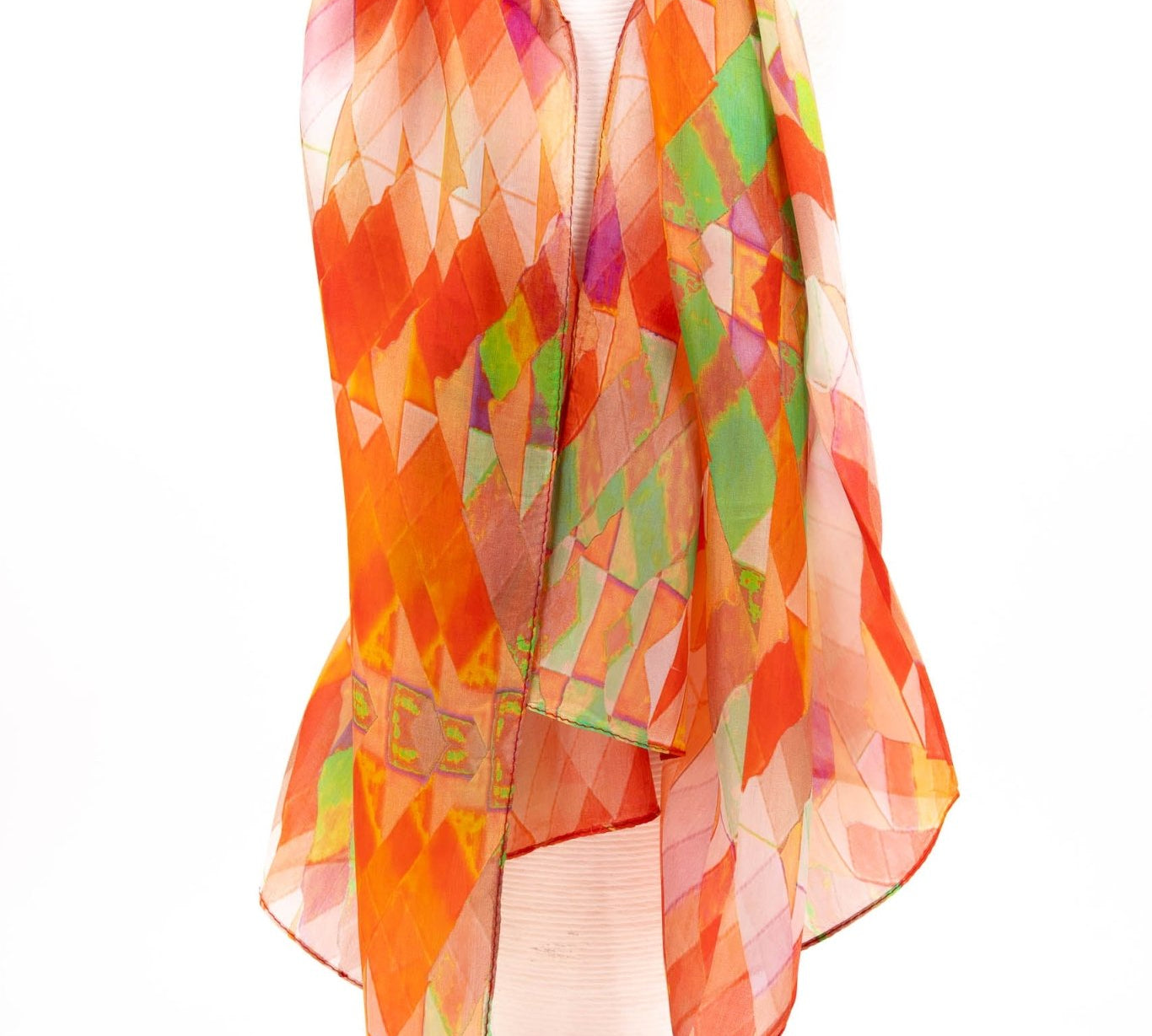 Sciarpa seta piccola zig zag - KLK