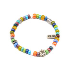 Bracciale vetro colorato - KLK