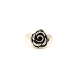 Anello rosa centrale con bagno in argento