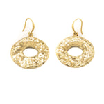 Orecchini pendenti fatti a mano in ottone.  Altezza: 3 cm  Materiali: ottone