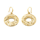 Orecchini pendenti fatti a mano in ottone.  Altezza: 3 cm  Materiali: ottone