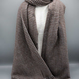 Checkered winter scarf